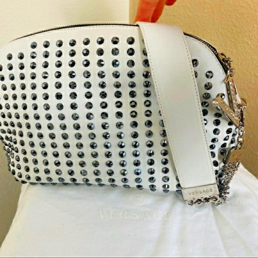 Sparkle Versace Swarovski White Purse
